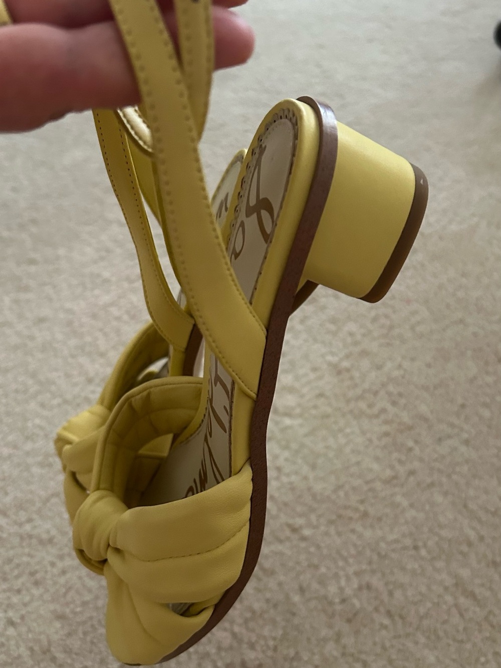 Sam Edelman Lemon Knot Front Ankle-Strap Heels. Size 6 1/2 - Picture 9 of 9